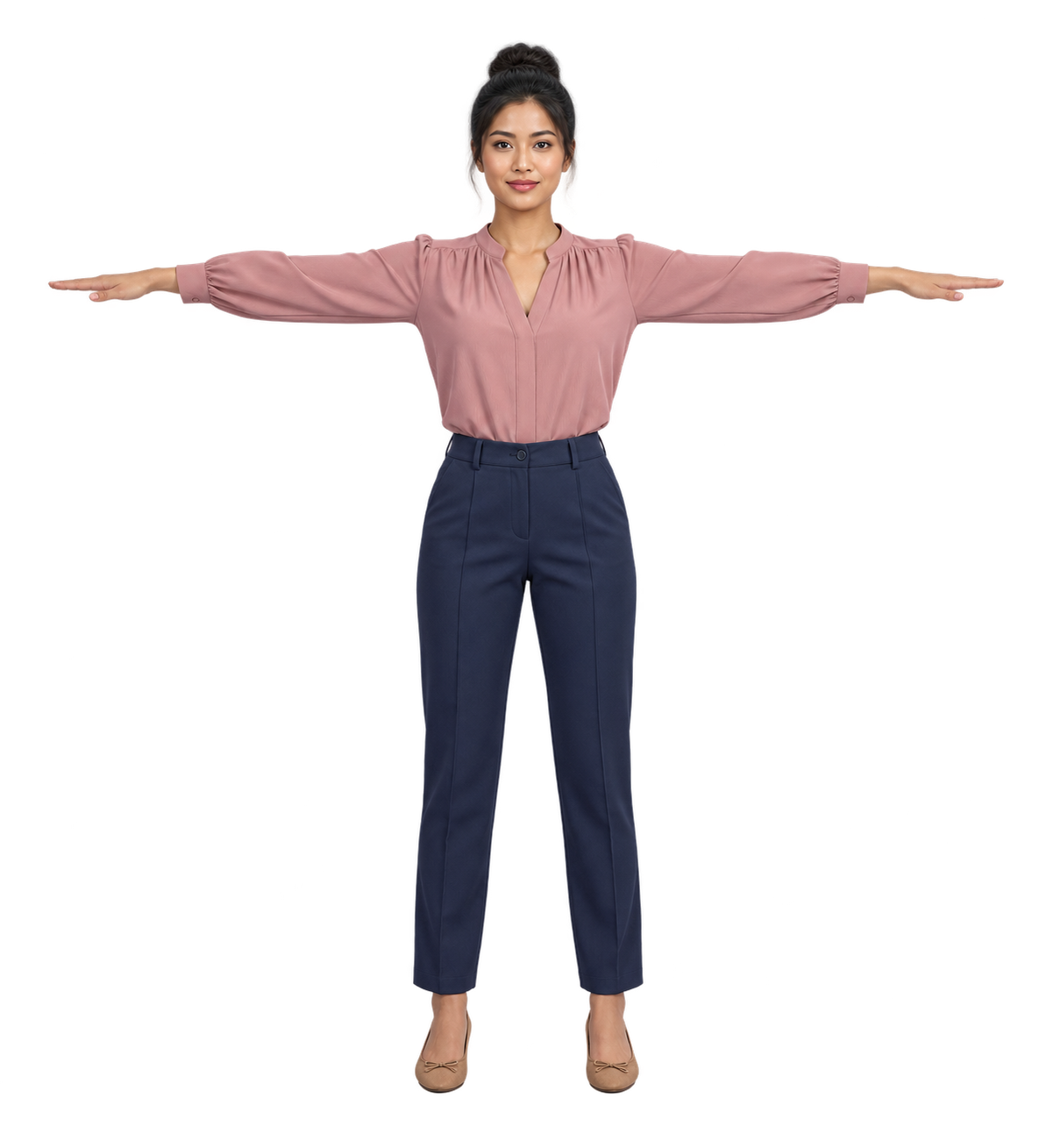 Smart Casual Blouse Trousers